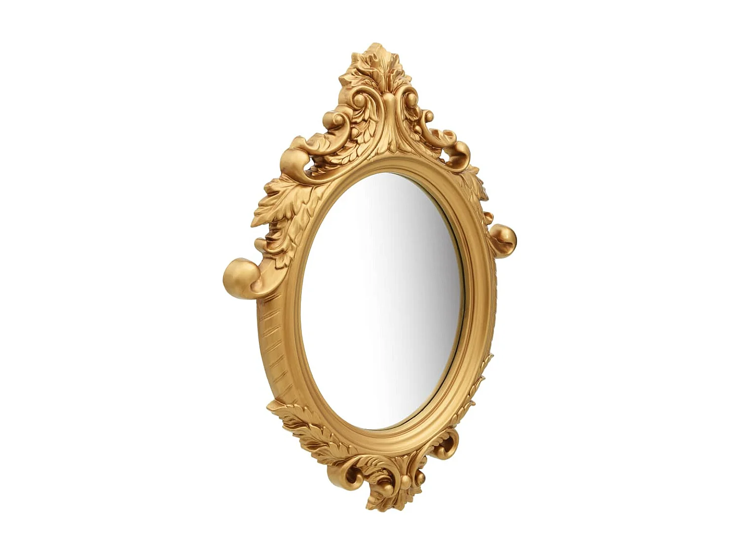 Miroir mural style château 56x76 cm Doré