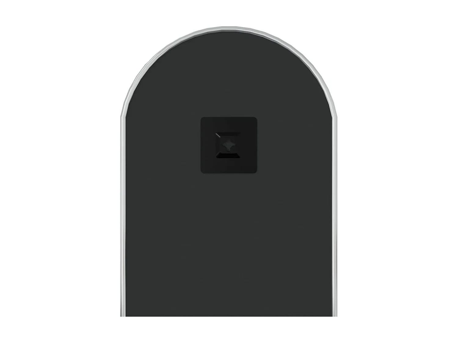 Specchio da Parete Argento 60x25 cm Ovale