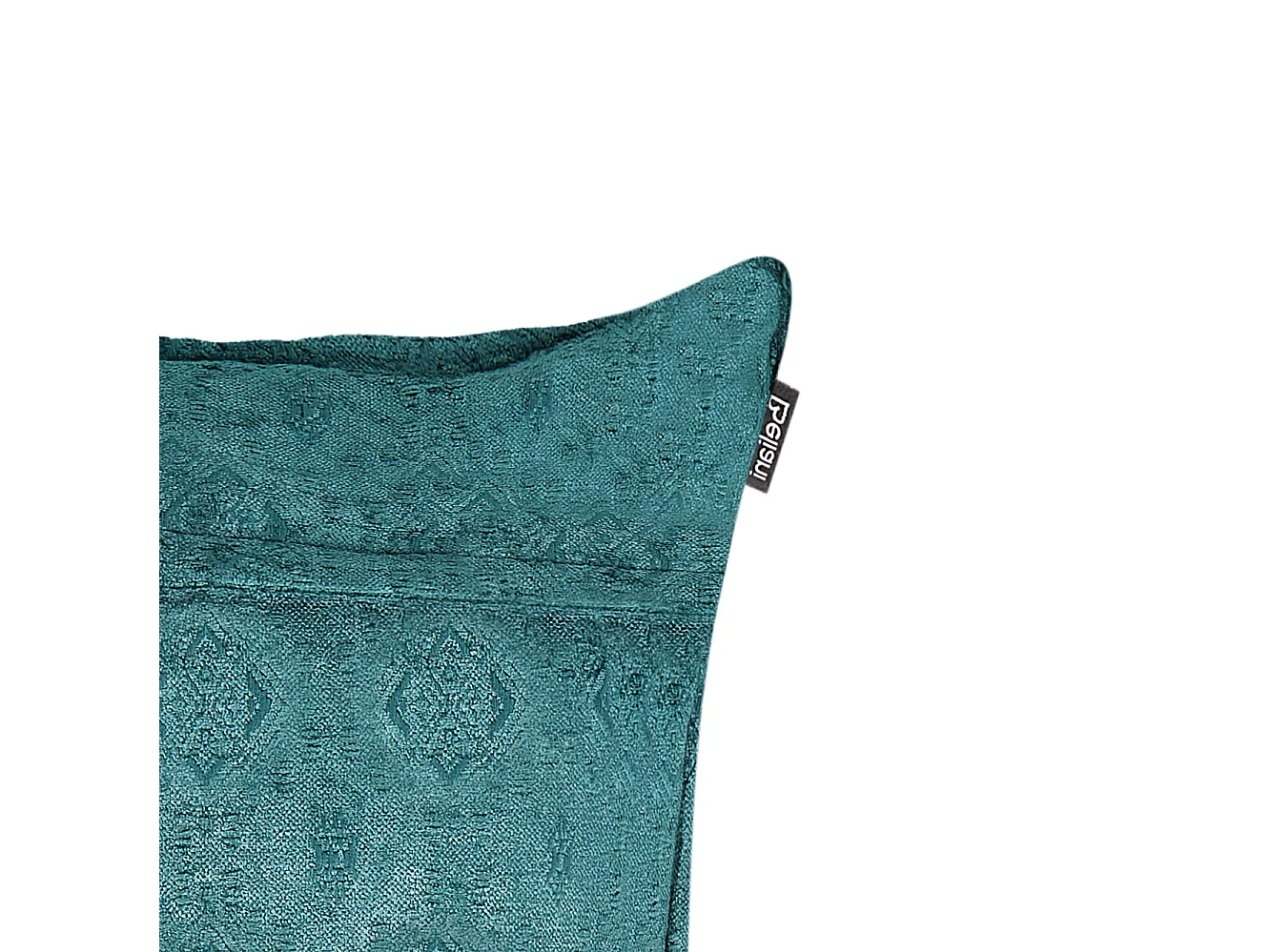 Dekokissen 2er Set Baumwolle/Viskose blaugrün 50x50 cm Quasten einfarbig Verpis