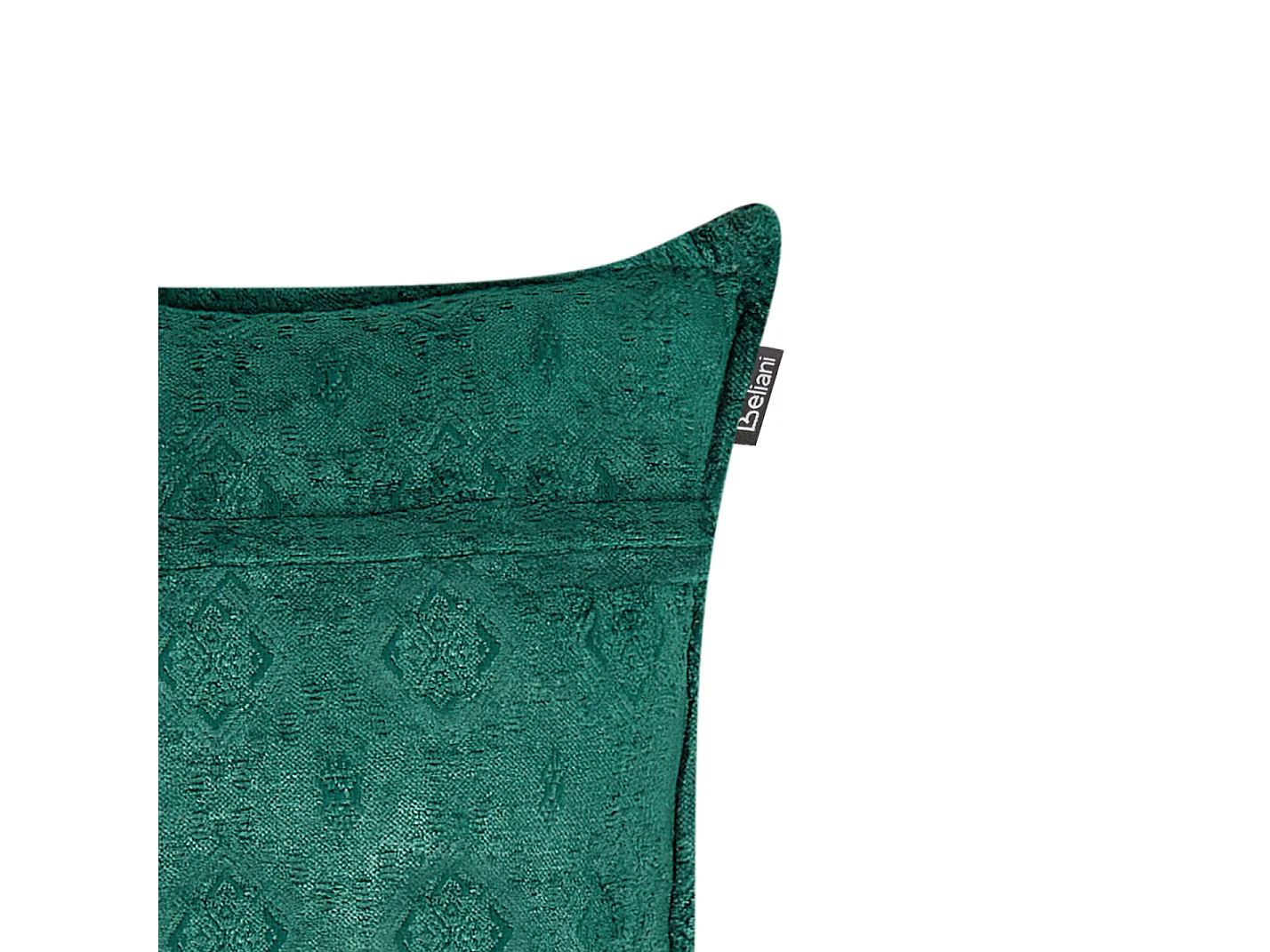 Lot de 2 coussins décoratifs VERPIS Coton 50 x 50 cm Vert émeraude Unicolore