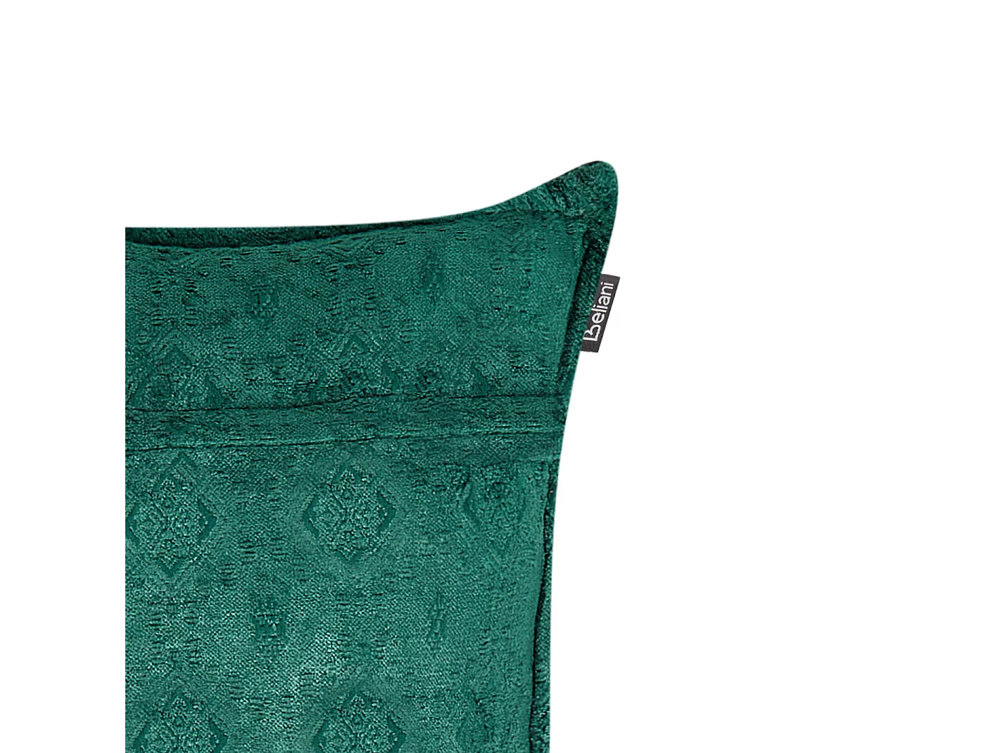 Lot de 2 coussins décoratifs VERPIS Coton 50 x 50 cm Vert émeraude Unicolore