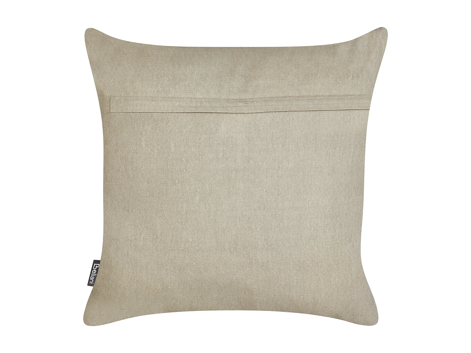 Dekokissen 2er Set VELLEIA Baumwolle 45 x 45 cm Taupe Geometrisches Muster