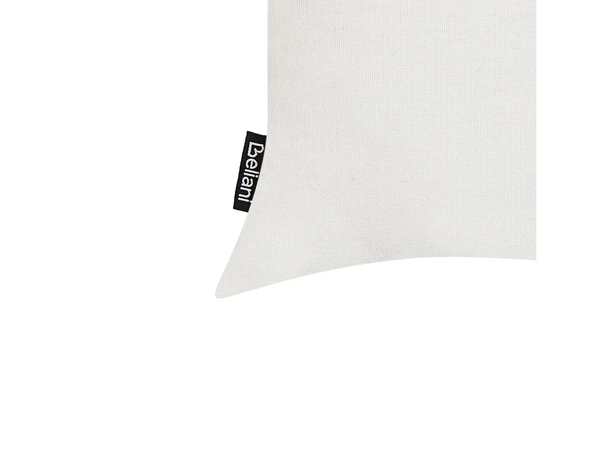 Lot de 2 coussins décoratifs VELLEIA Coton 50 x 35 cm Blanc Motif géométrique