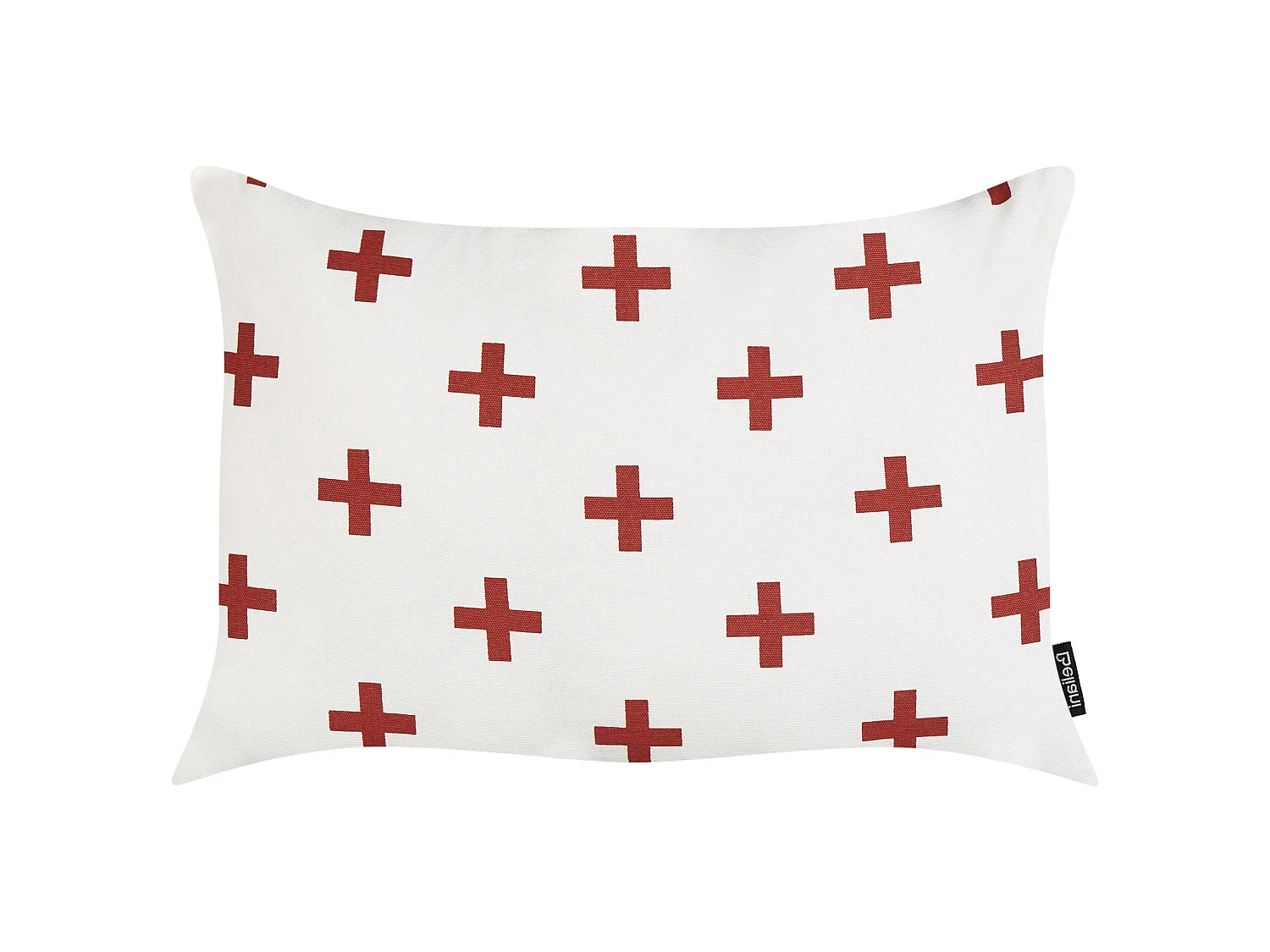 Set di 2 cuscini VELLEIA Cotone 50 x 35 cm Bianco Trama geometrica