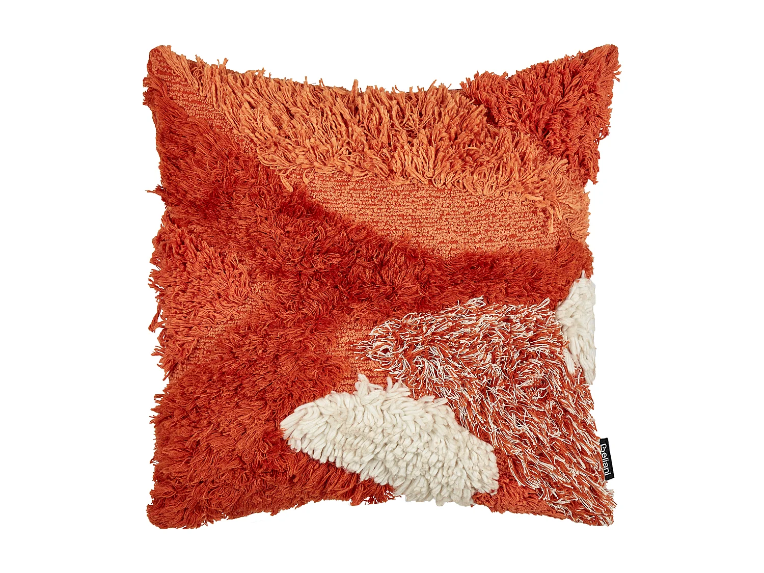 Lot de 2 coussins décoratifs SAGENIA Coton 45 x 45 cm Orange Motif abstrait