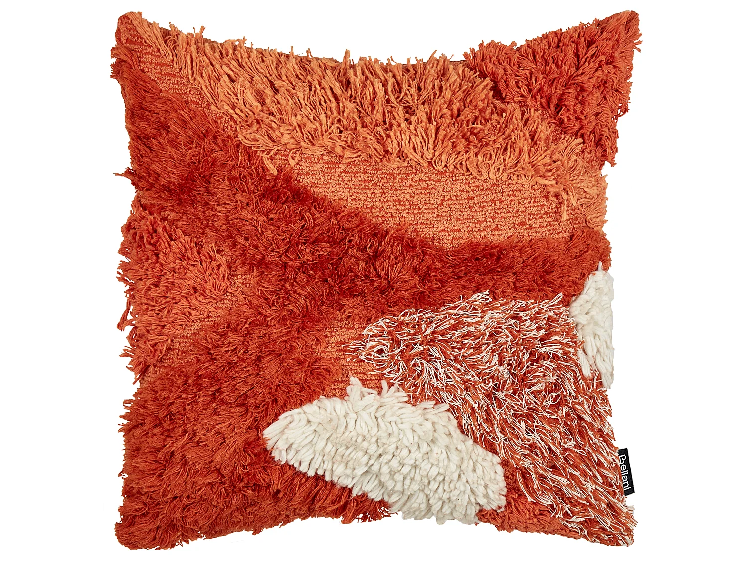 Lot de 2 coussins décoratifs SAGENIA Coton 45 x 45 cm Orange Motif abstrait