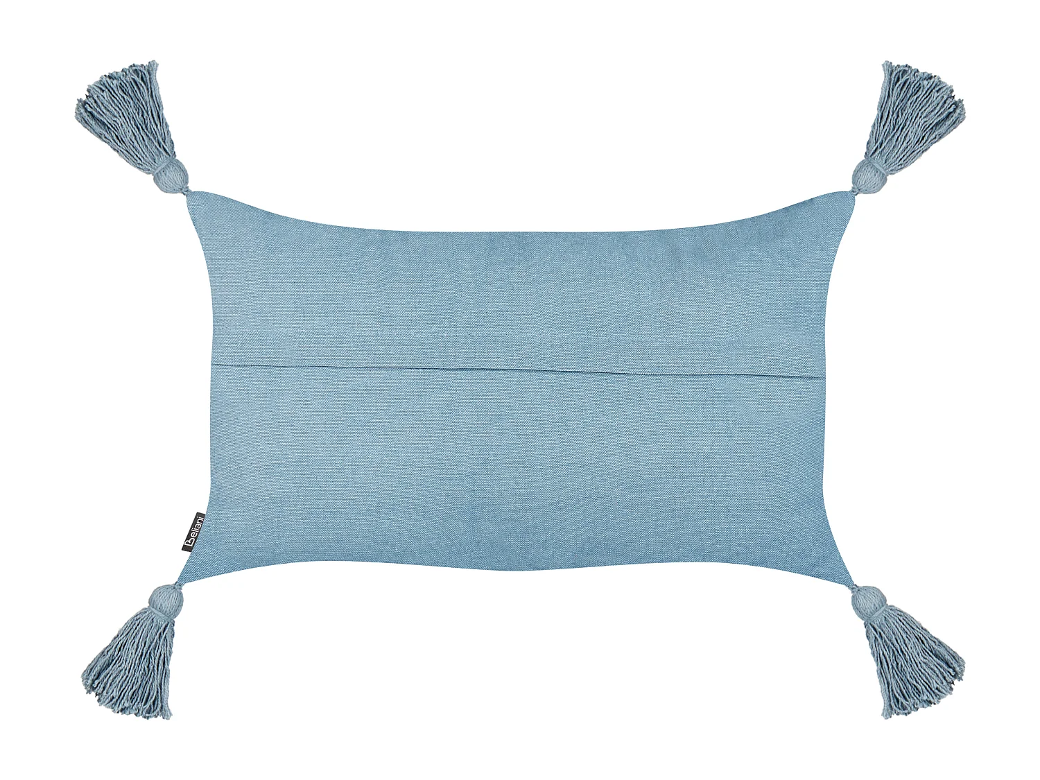 Conjunto de 2 almofadas decorativas VALVARIA Algodão 30 x 50 cm Azul Padrão chevrón