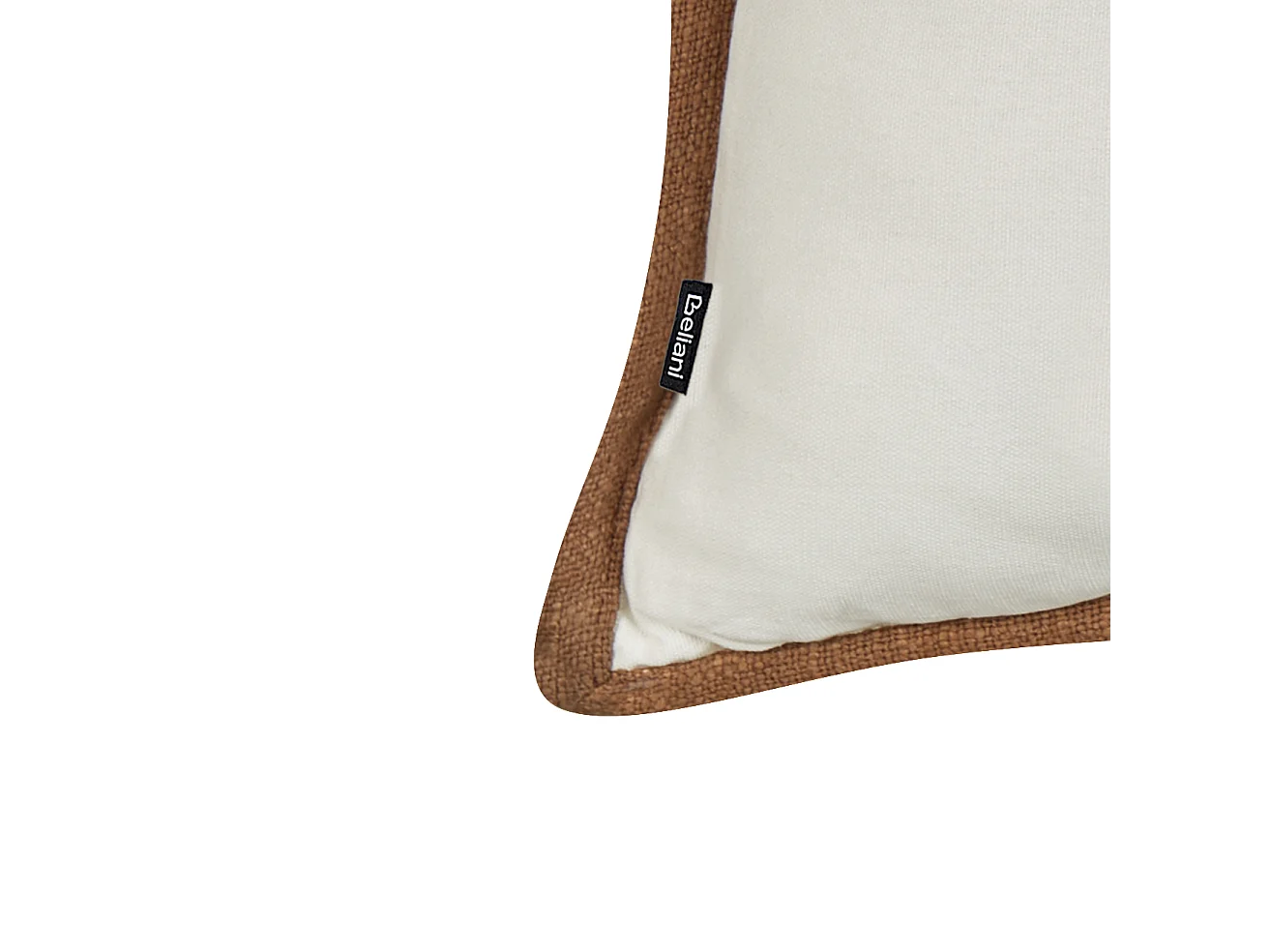 Dekokissen 2er Set Baumwolle creme weiß 45x45 cm mit Quasten zweifarbig Ianthe