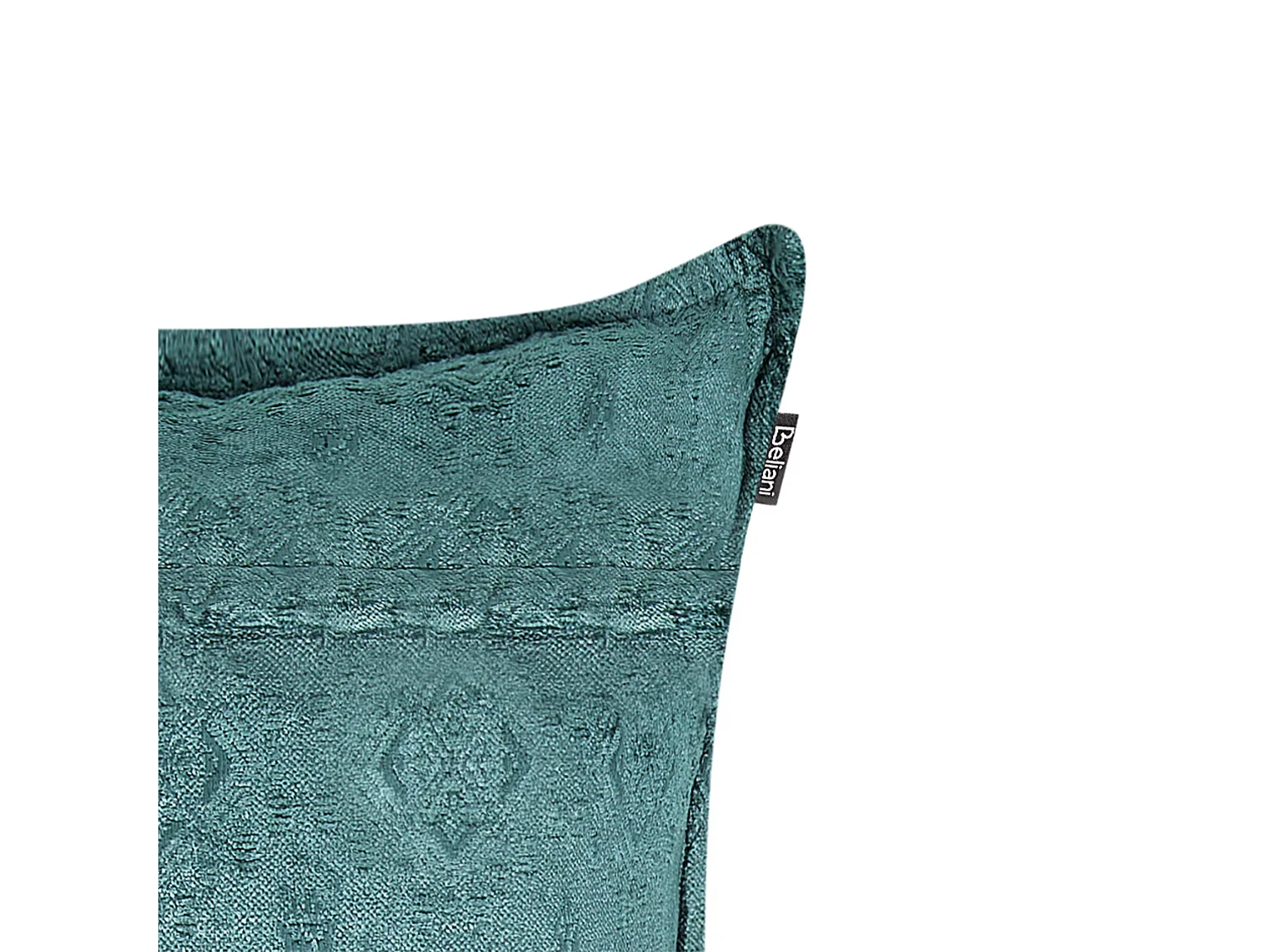 Dekokissen 2er Set Baumwolle/Viskose blau 50x50 cm mit Quasten einfarbig Verpis