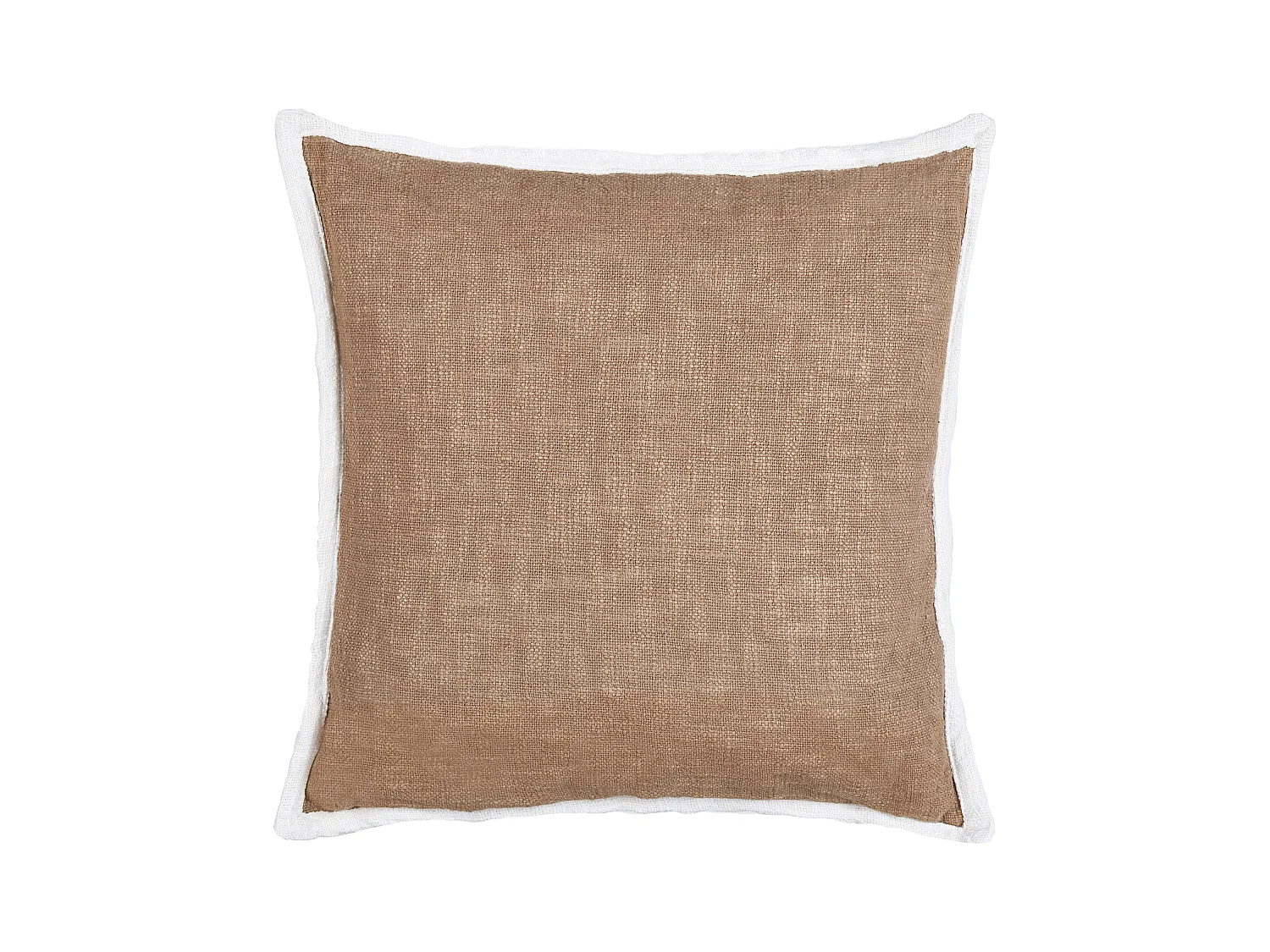 Lot de 2 coussins décoratifs IANTHE Coton 45 x 45 cm Marron Unicolore