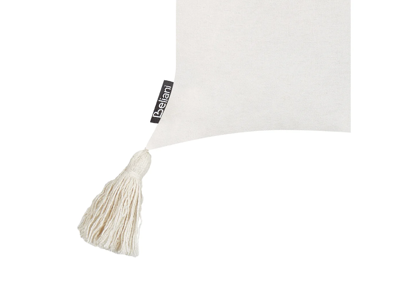 Lot de 2 coussins décoratifs VALVARIA Coton 30 x 50 cm Blanc cassé Motif à chevrons