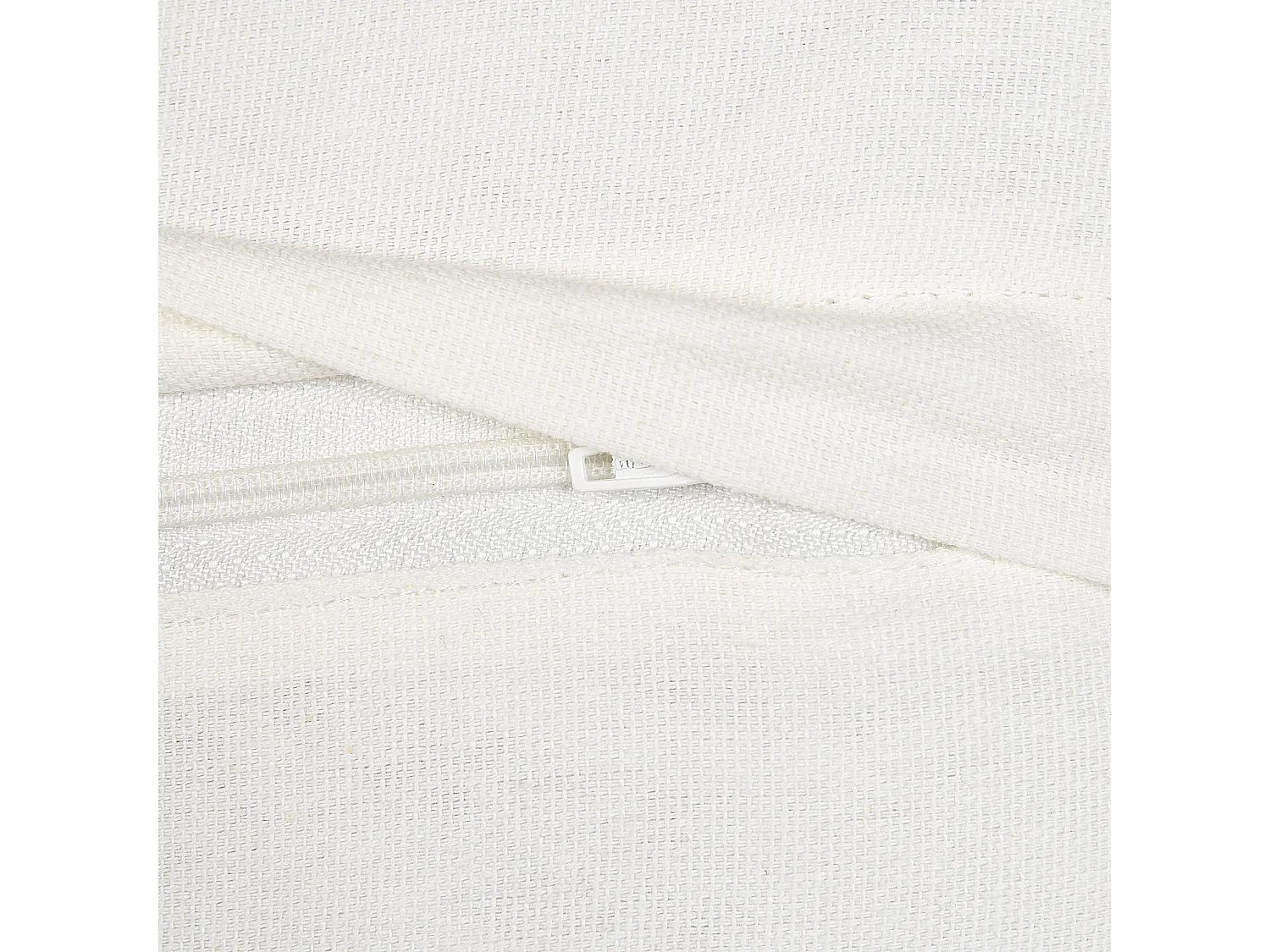 Lot de 2 coussins décoratifs VALVARIA Coton 30 x 50 cm Blanc cassé Motif à chevrons