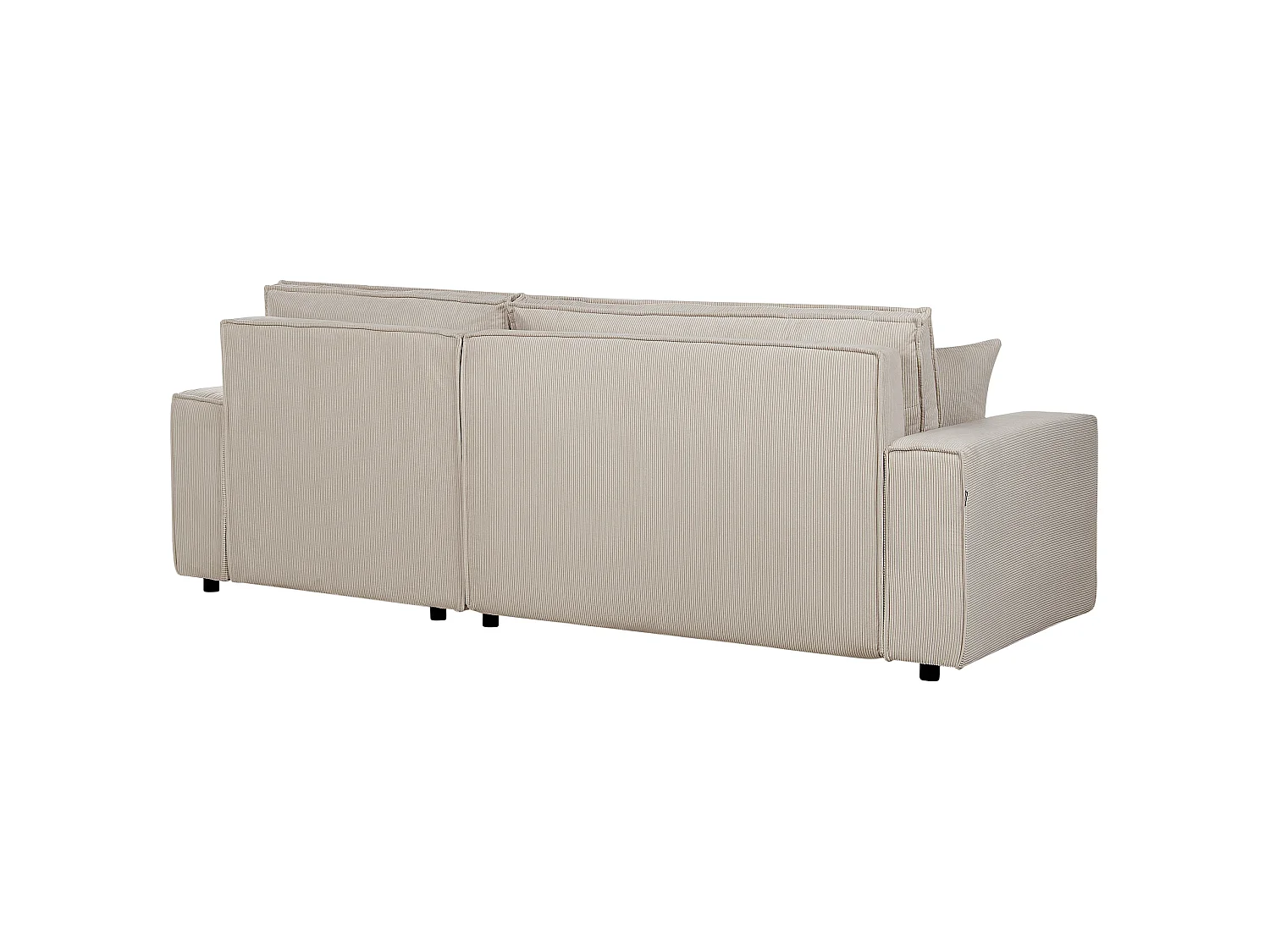Hoekslaapbank ABACKA Corduroy Beige 3-zitter Linkerzijde