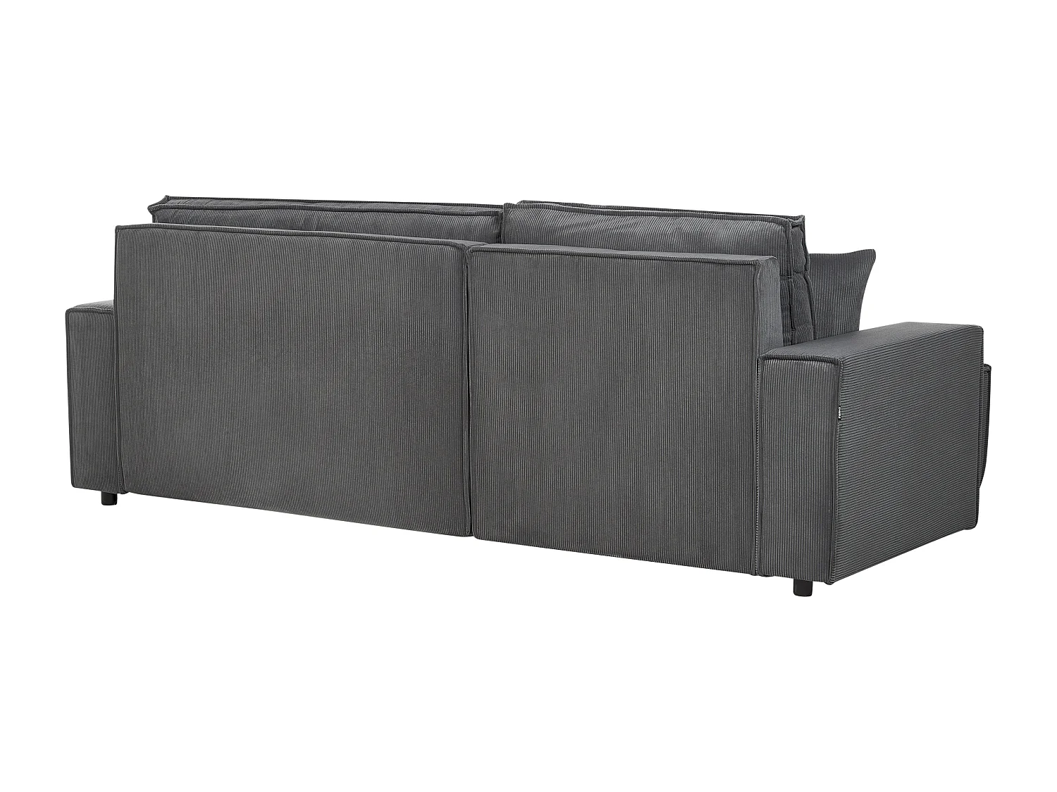 Sofá-cama de canto ABACKA Bombazine Cinzento grafite 3 lugares à direita