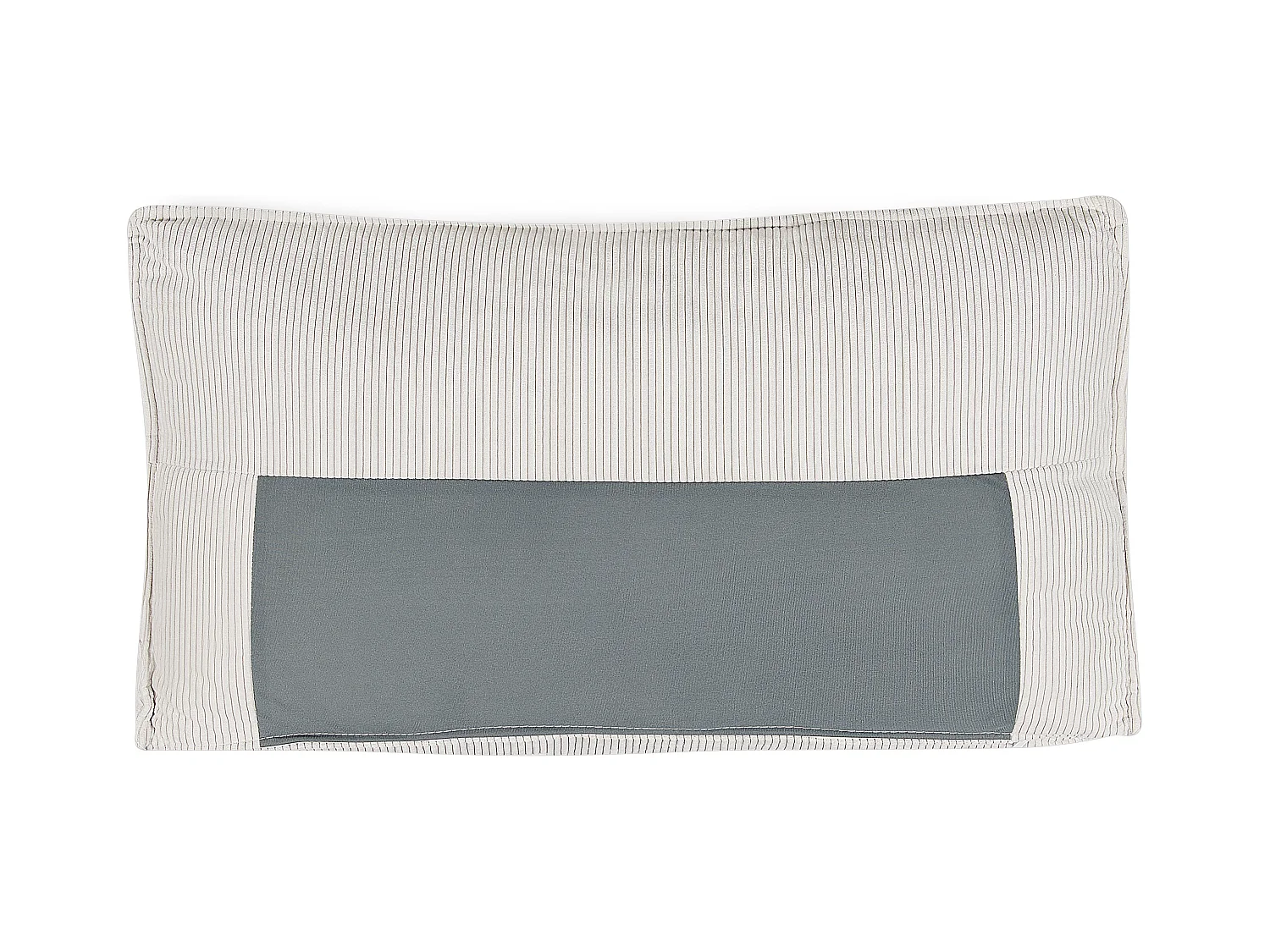 2-Sitzer Ecksofa Cord weiß L-Form mit Schlaffunktion Chaiselongue links Abacka