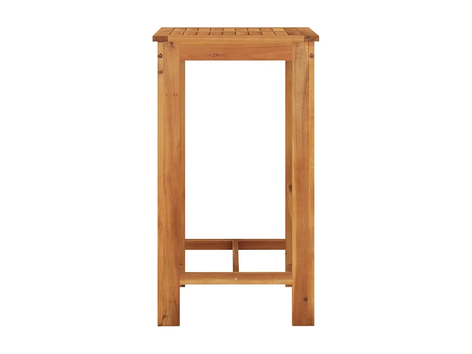 Ensemble de bar de jardin 3 pcs marron bois massif acacia rotin