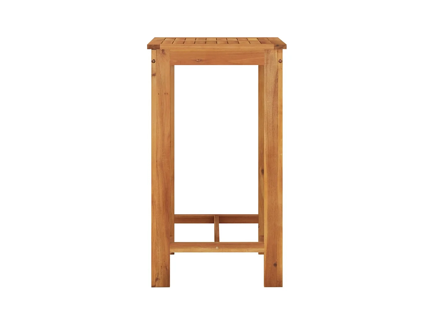 Ensemble de bar de jardin 3 pcs marron bois massif acacia rotin