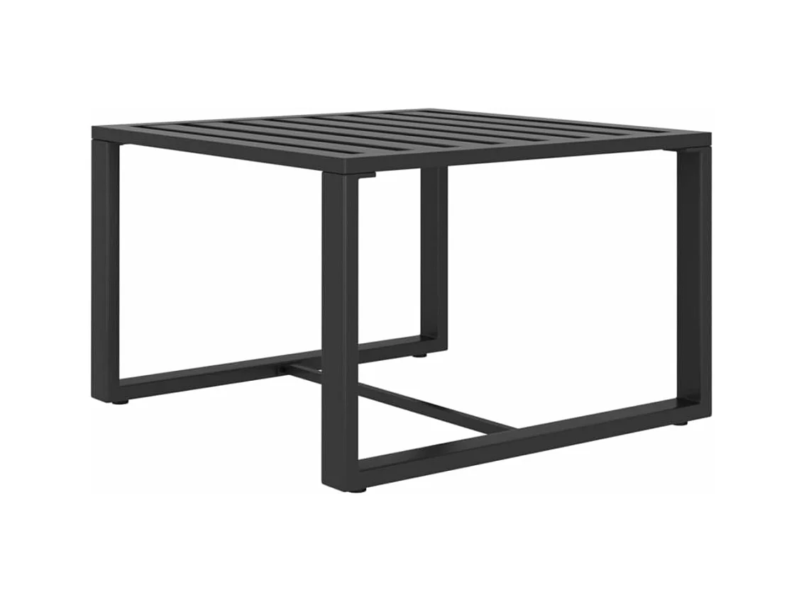 11-delige Loungeset met kussens aluminium antracietkleurig