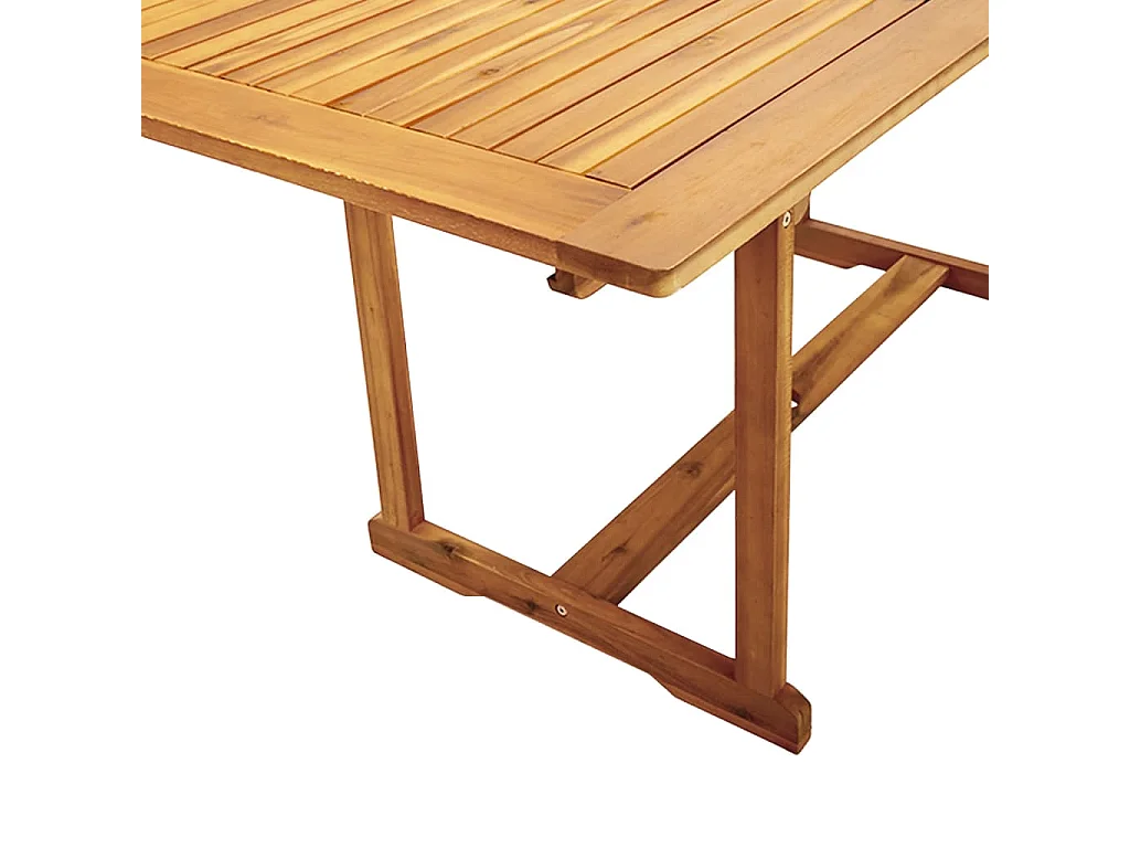 Ensemble à Manger de jardin 7pcs bois d'acacia solide textilène
