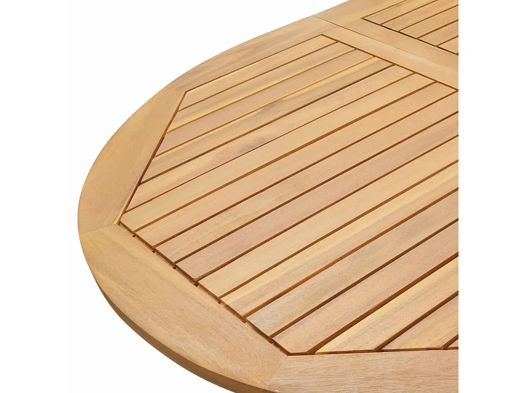 Ensemble à manger de jardin 9 pcs bois d'acacia solide