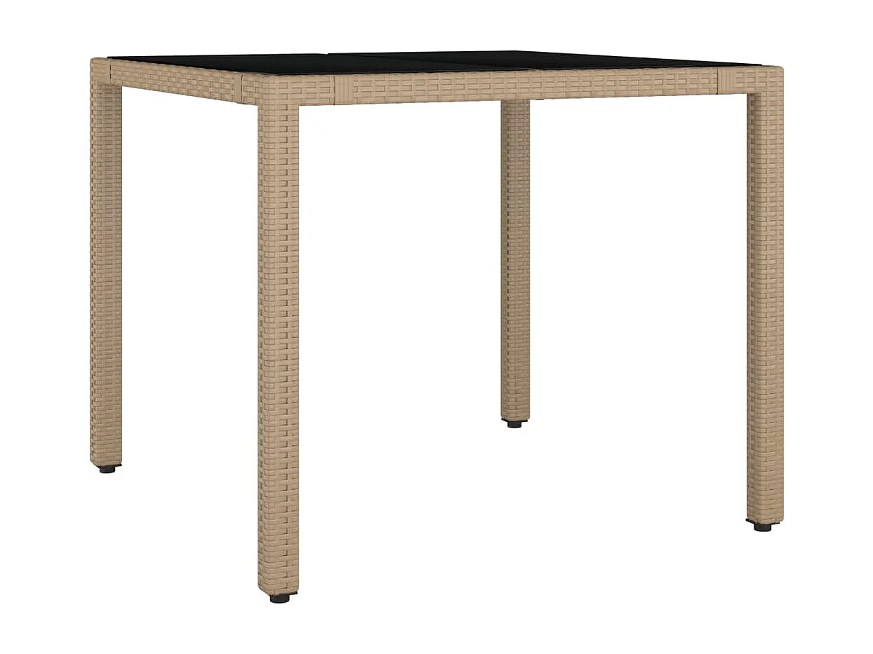 Ensemble de bistro de jardin 5 pcs coussins marron poly rotin