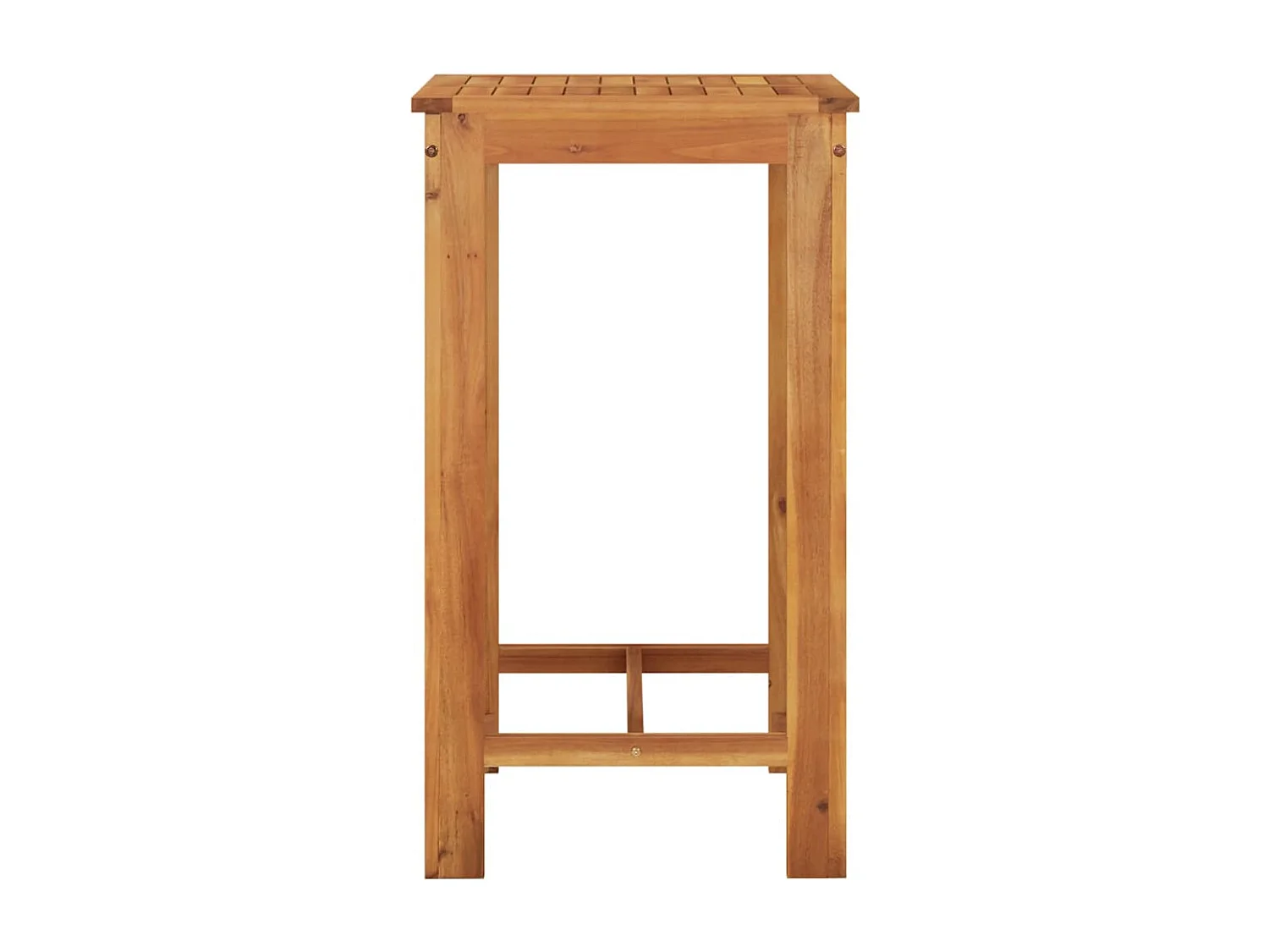 Ensemble de bar de jardin 5 pcs noir bois massif acacia rotin