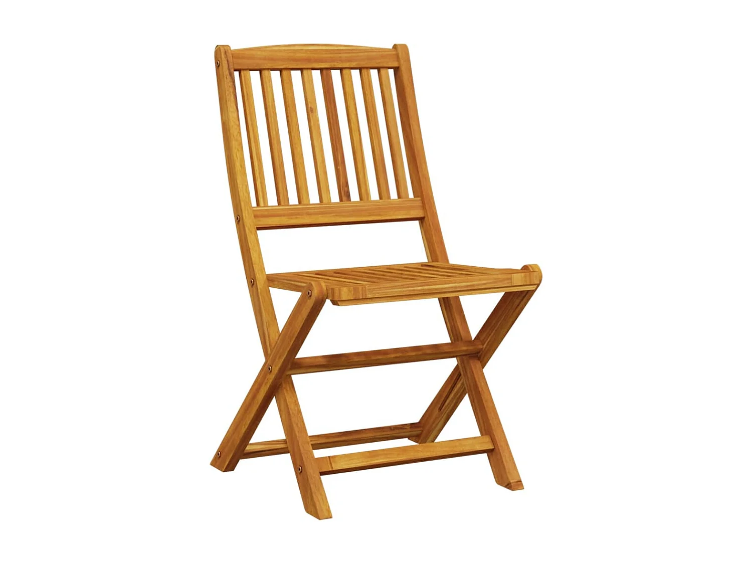 Ensemble de bistro pliable 3 pcs bois d'acacia solide