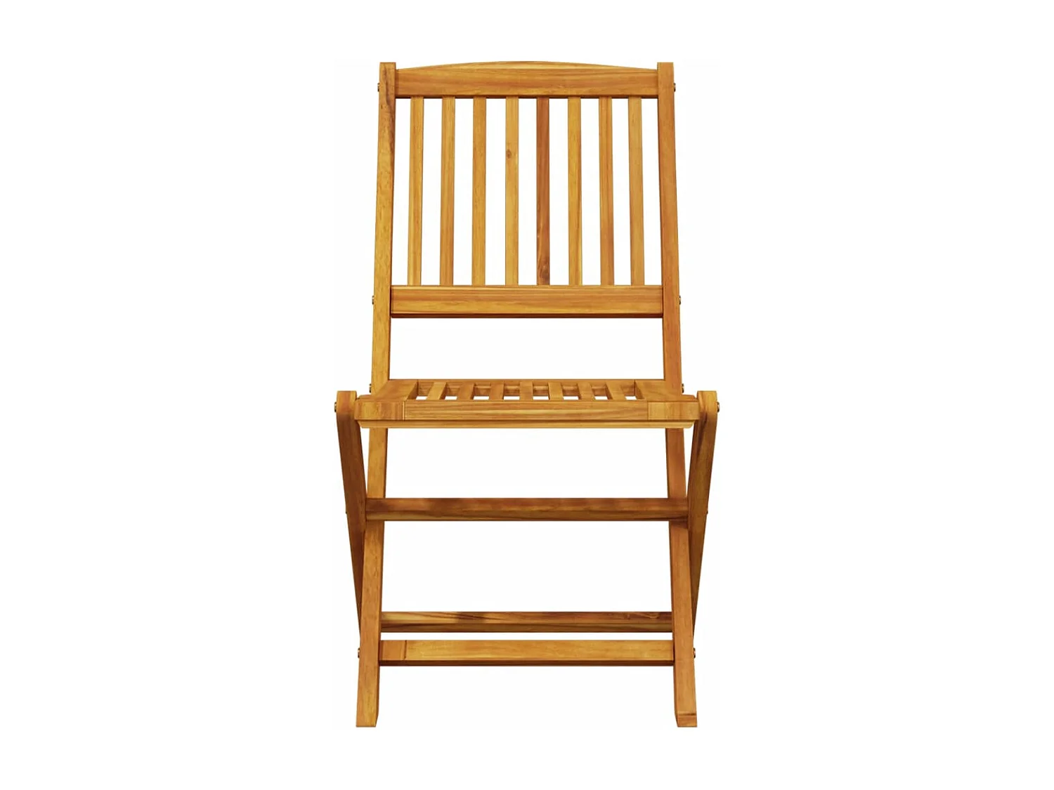 Ensemble de bistro pliable 3 pcs bois d'acacia solide