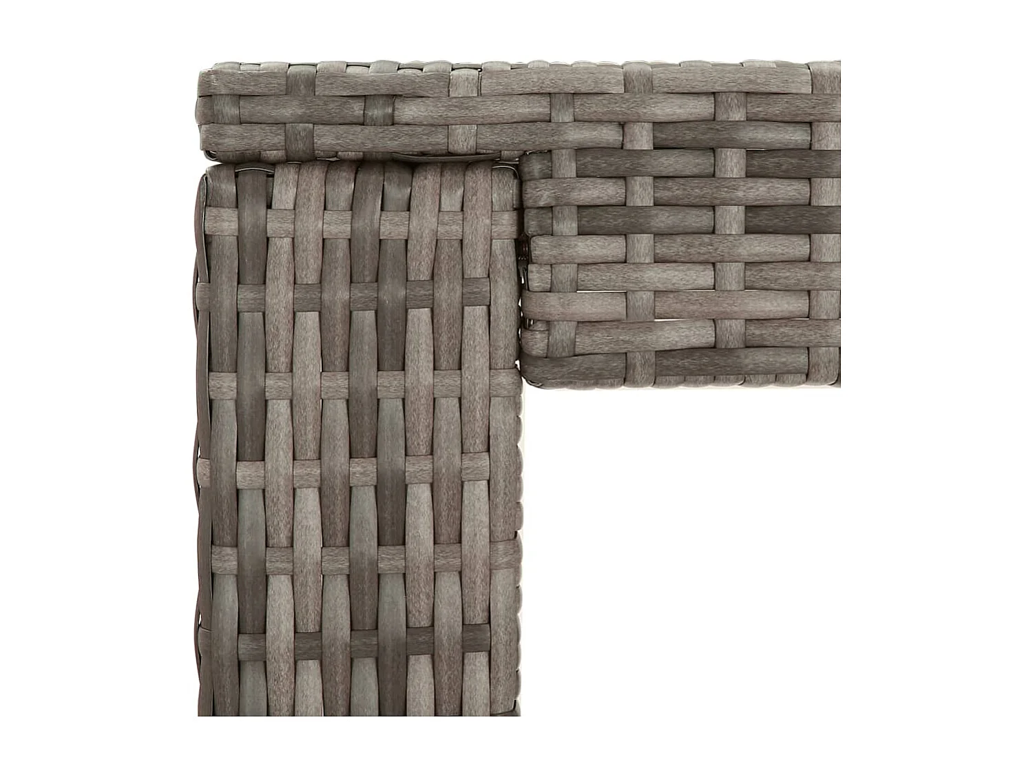 Ensemble de bar de jardin 5 pcs avec coussins gris poly rotin