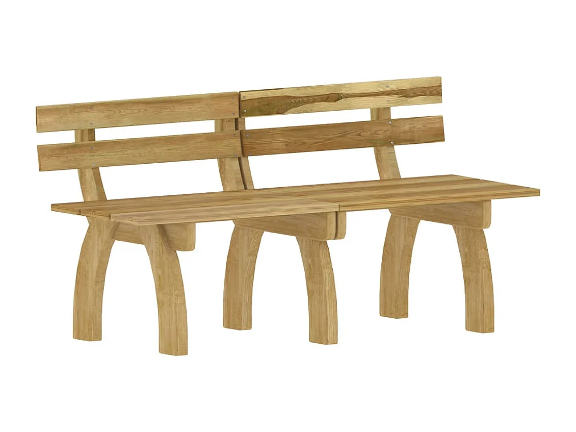 Ensemble à manger de jardin 3 pcs Bois de pin imprégné