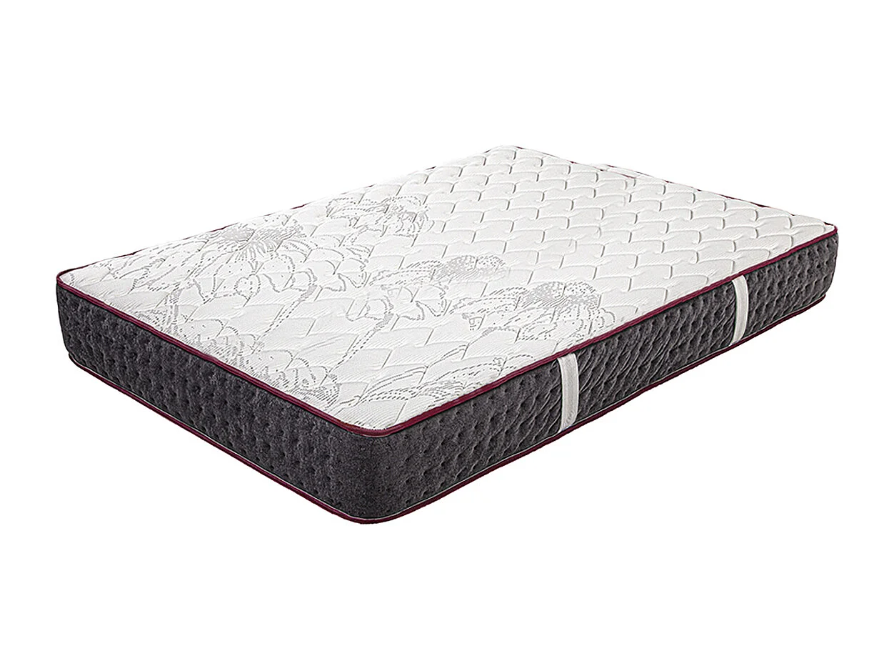 Matelas KERIA 140x190 cm, réversible en mousse mémoire de forme haute adaptabilité et ergonomique, indépendance du couchage, épaisseur 24cm