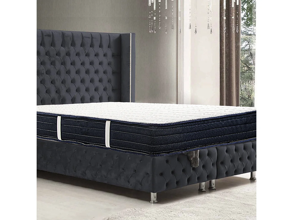 Matelas DORA 140x200 cm, réversible en mousse mémoire de forme haute adaptabilité et ergonomique, indépendance du couchage, épaisseur 20cm