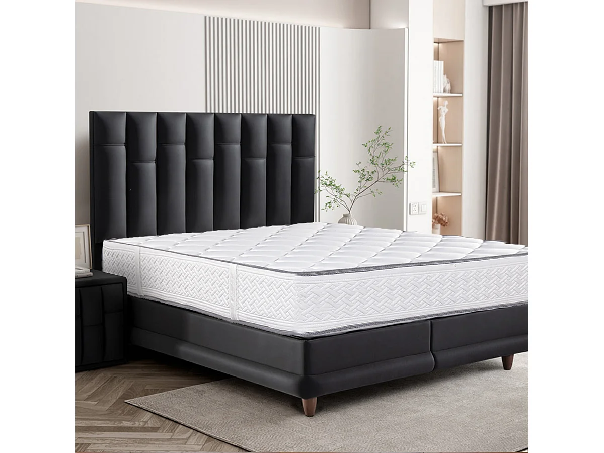 Matelas RONA King Size 180x200 cm, réversible en mousse Memosoft100 à mémoire de forme et indépendance du couchage, épaisseur 20cm
