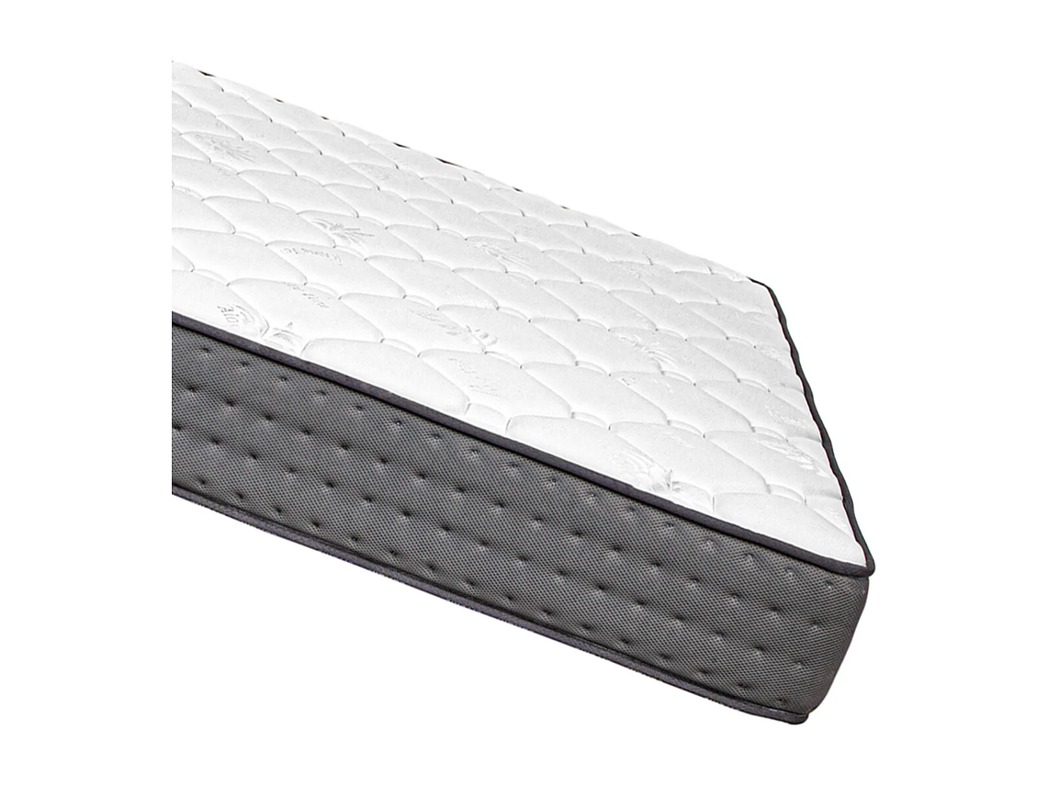 Matelas LEYN Queen Size, réversible en mousse 3D, avec face été/ hiver, mémoire de forme, indépendance du couchage - 160 X 200 X 20 cm