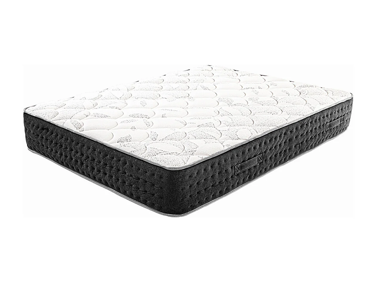 Matelas MORGA 140x190 cm, à ressorts ensachés, en mousse haute densité, Soutien très ferme, face été/hiver, épaisseur 27 cm