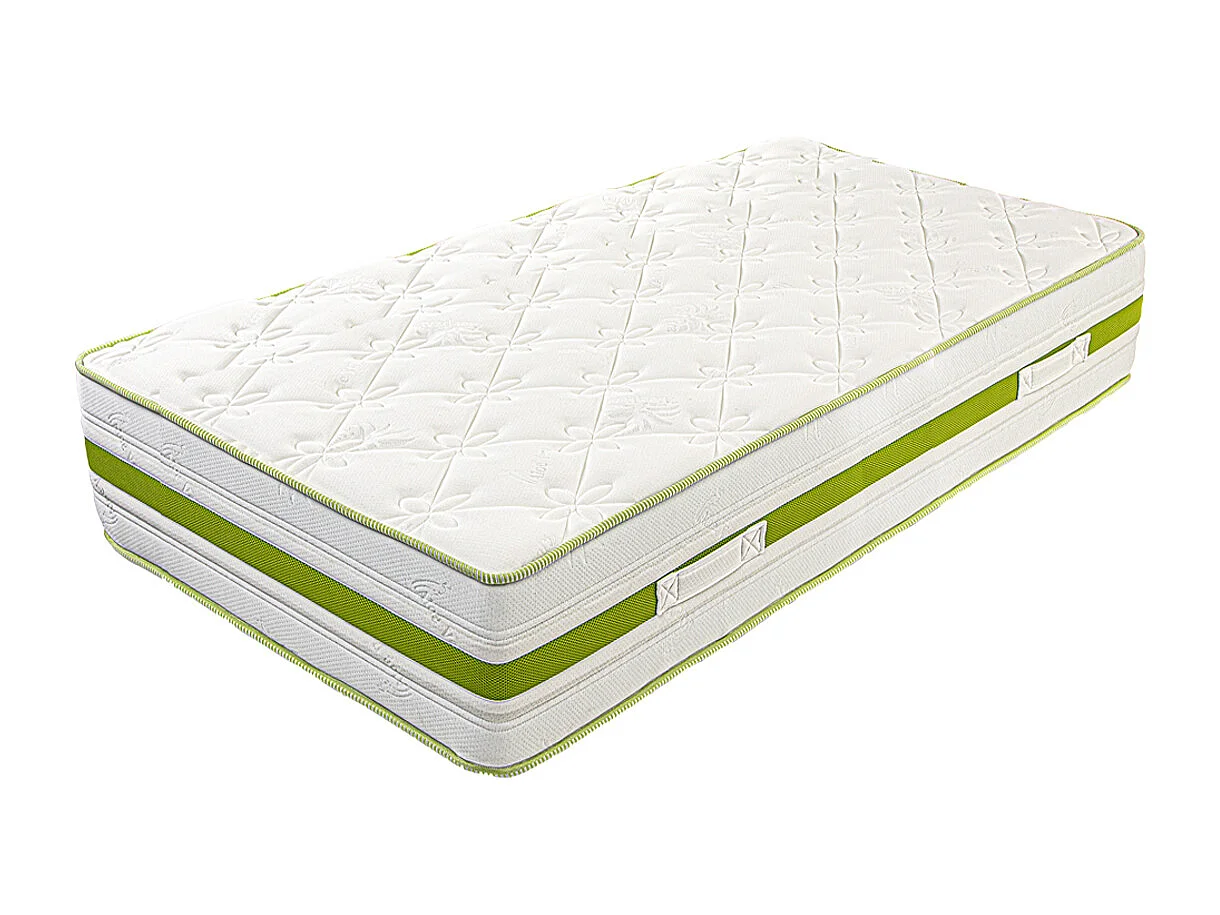 Matelas ZOULA 90x190 cm, réversible mémoire de forme, ferme, indépendance du couchage, certifié OEKO-TEX, épaisseur 30 cm