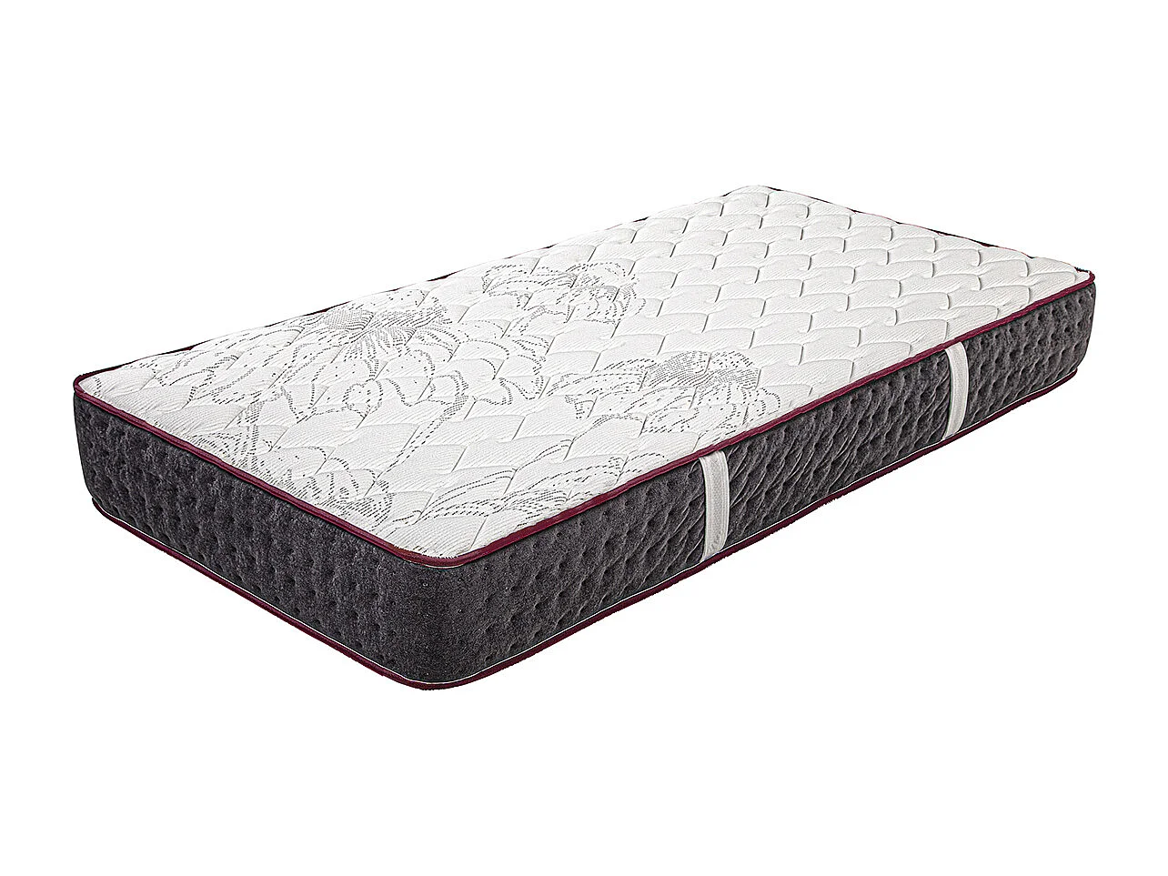 Matelas KERIA 90x190 cm, réversible en mousse mémoire de forme haute adaptabilité et ergonomique, indépendance du couchage, épaisseur 24cm