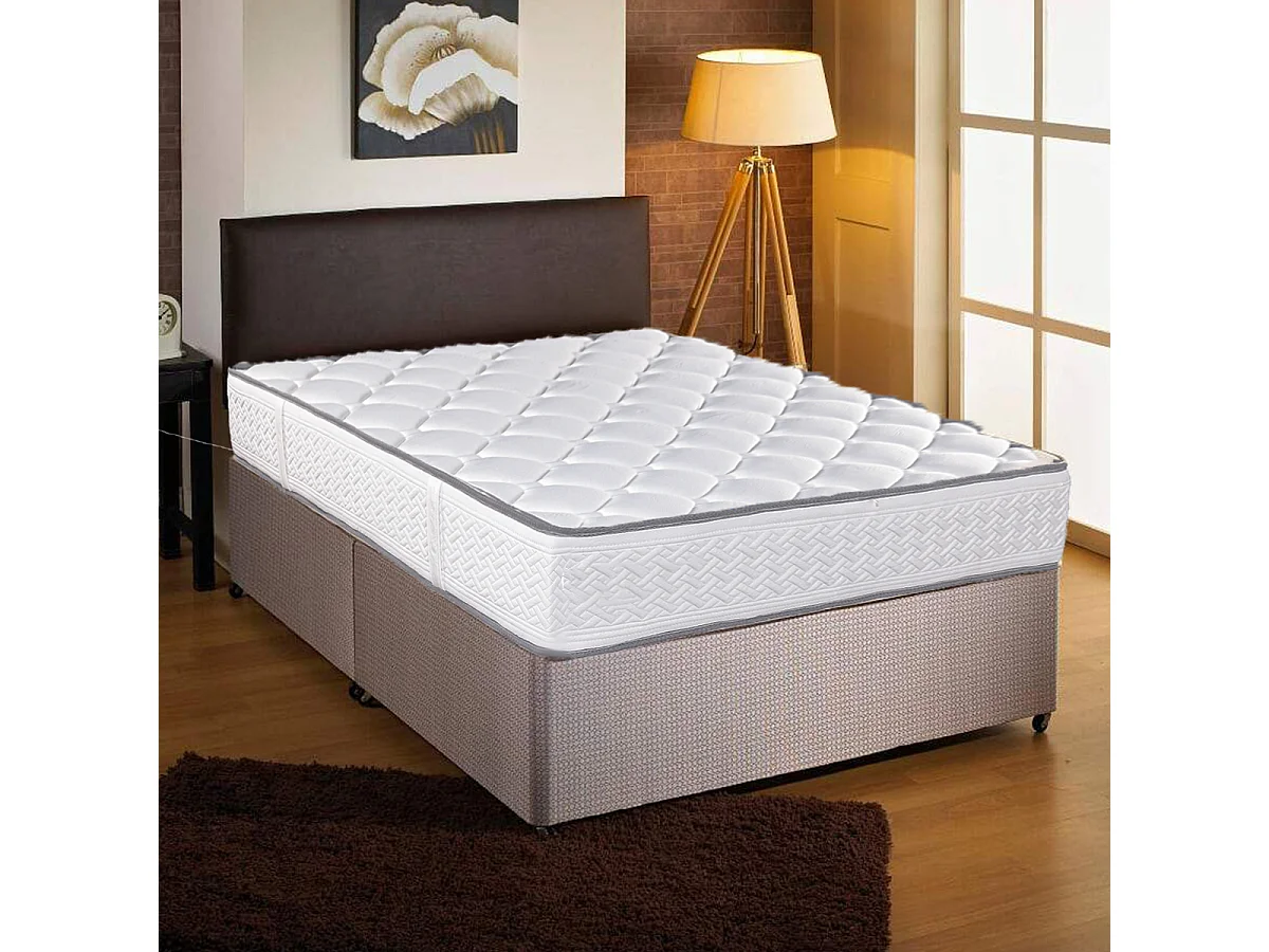 Matelas RONA 140x200 cm réversible, en mousse Memosoft100 à mémoire de forme et indépendance du couchage, épaisseur 20cm