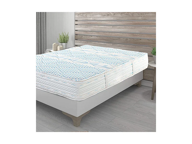 Matelas NILA, réversible en mousse mémoire de forme, ferme, indépendance du couchage, avec face été/hiver - 90 x 190 x 24 cm