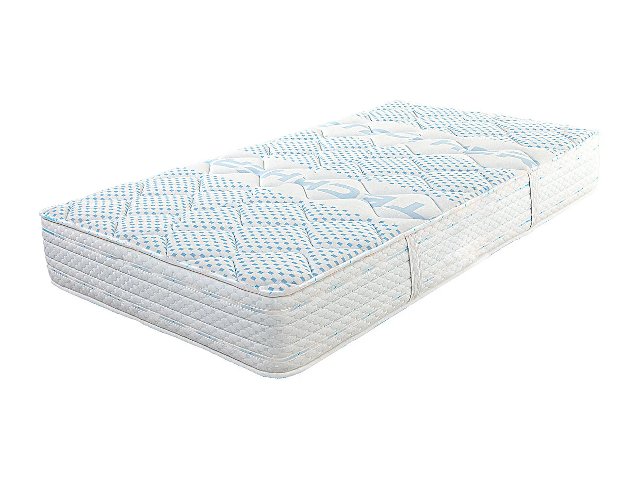 Matelas NILA, réversible en mousse mémoire de forme, ferme, indépendance du couchage, avec face été/hiver - 90 x 190 x 24 cm