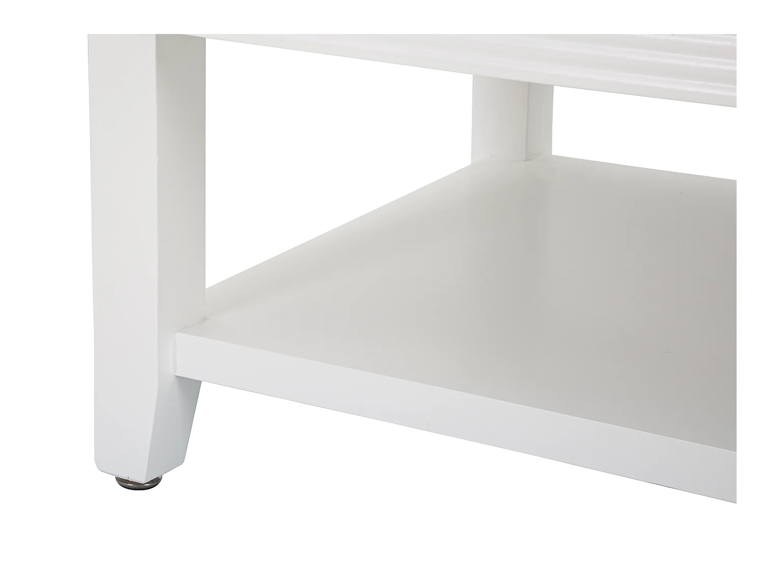 Table Basse en Bois "Shine" 90cm Blanc