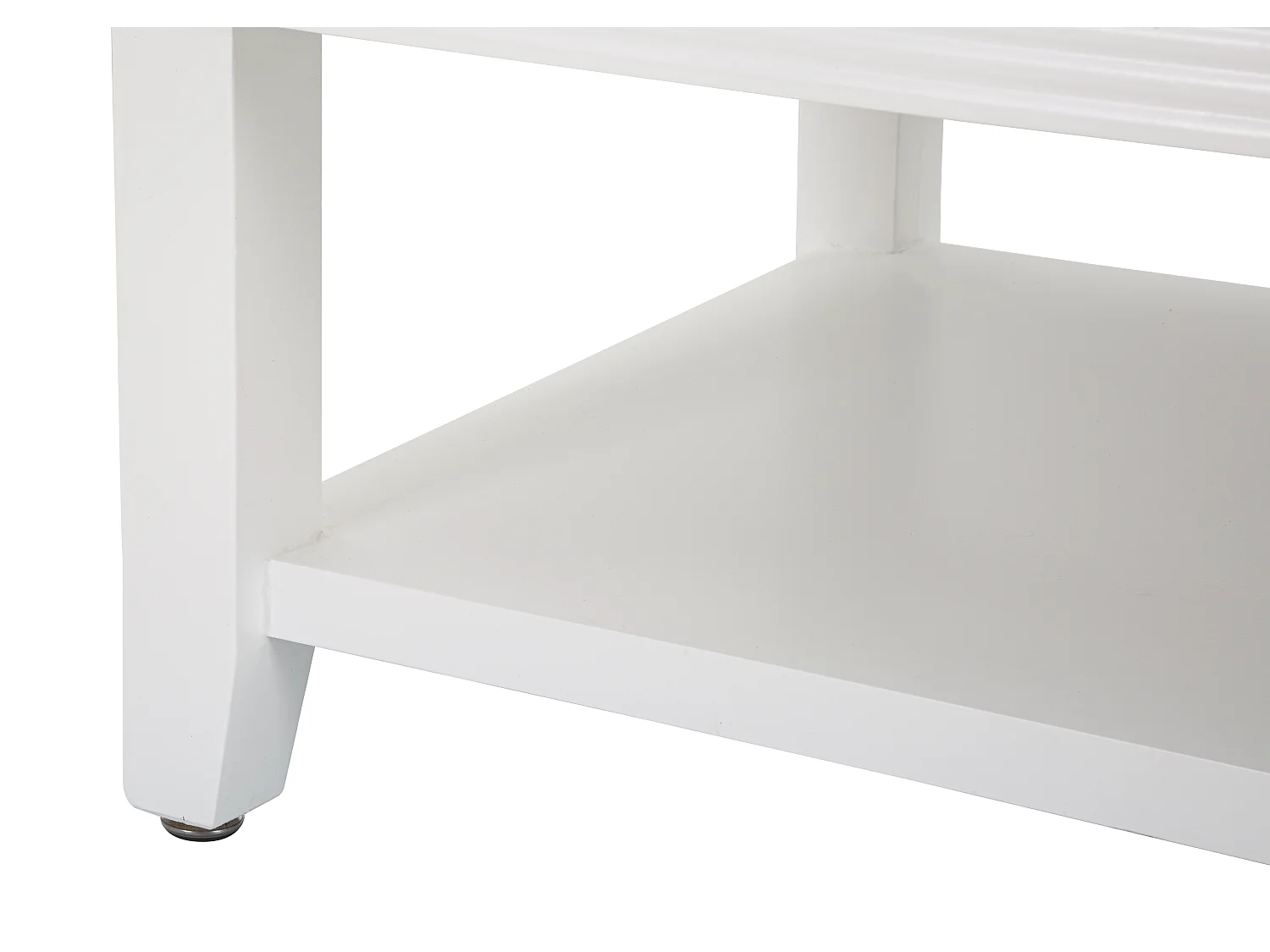Table Basse en Bois "Shine" 90cm Blanc