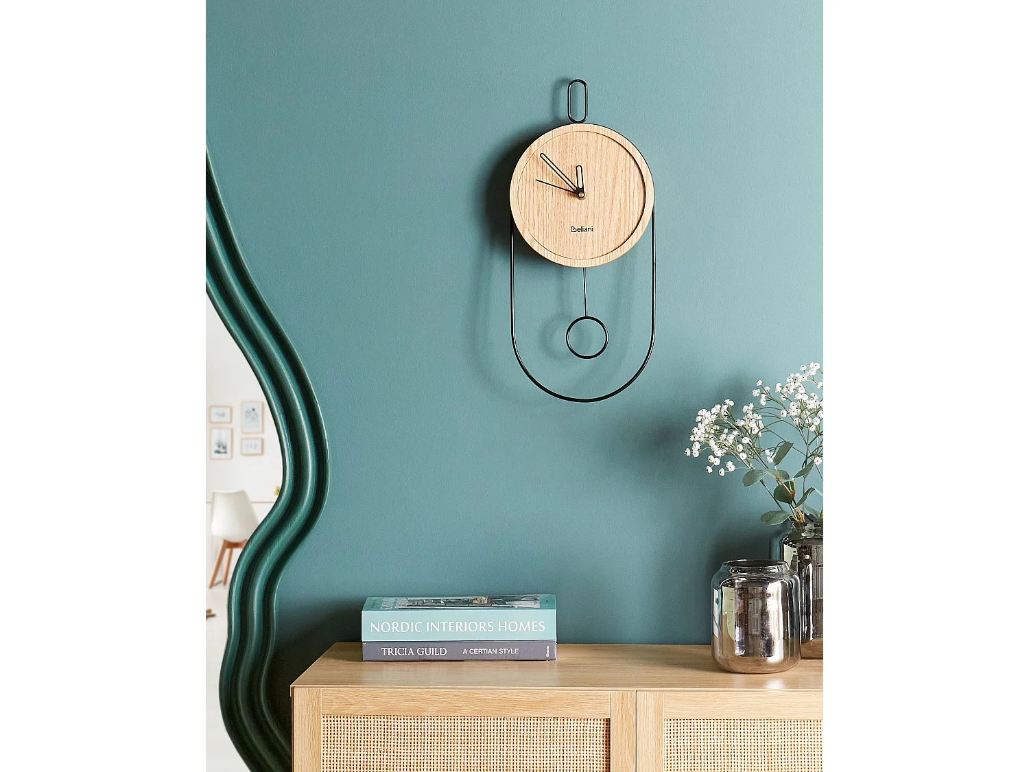 Horloge murale SIERRE 20 cm Marron clair