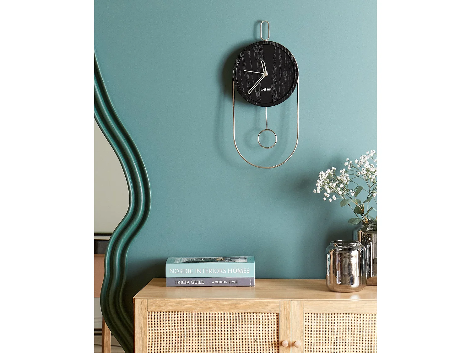 Horloge murale SIERRE 20 cm Noir