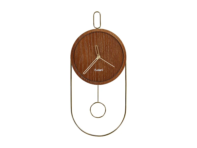Reloj de pared SIERRE 20 cm Marrón oscuro