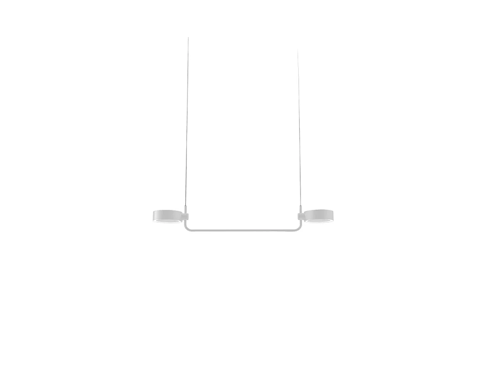 Zafferano SUPER O Suspension LED blanche rechargeable et dimmable