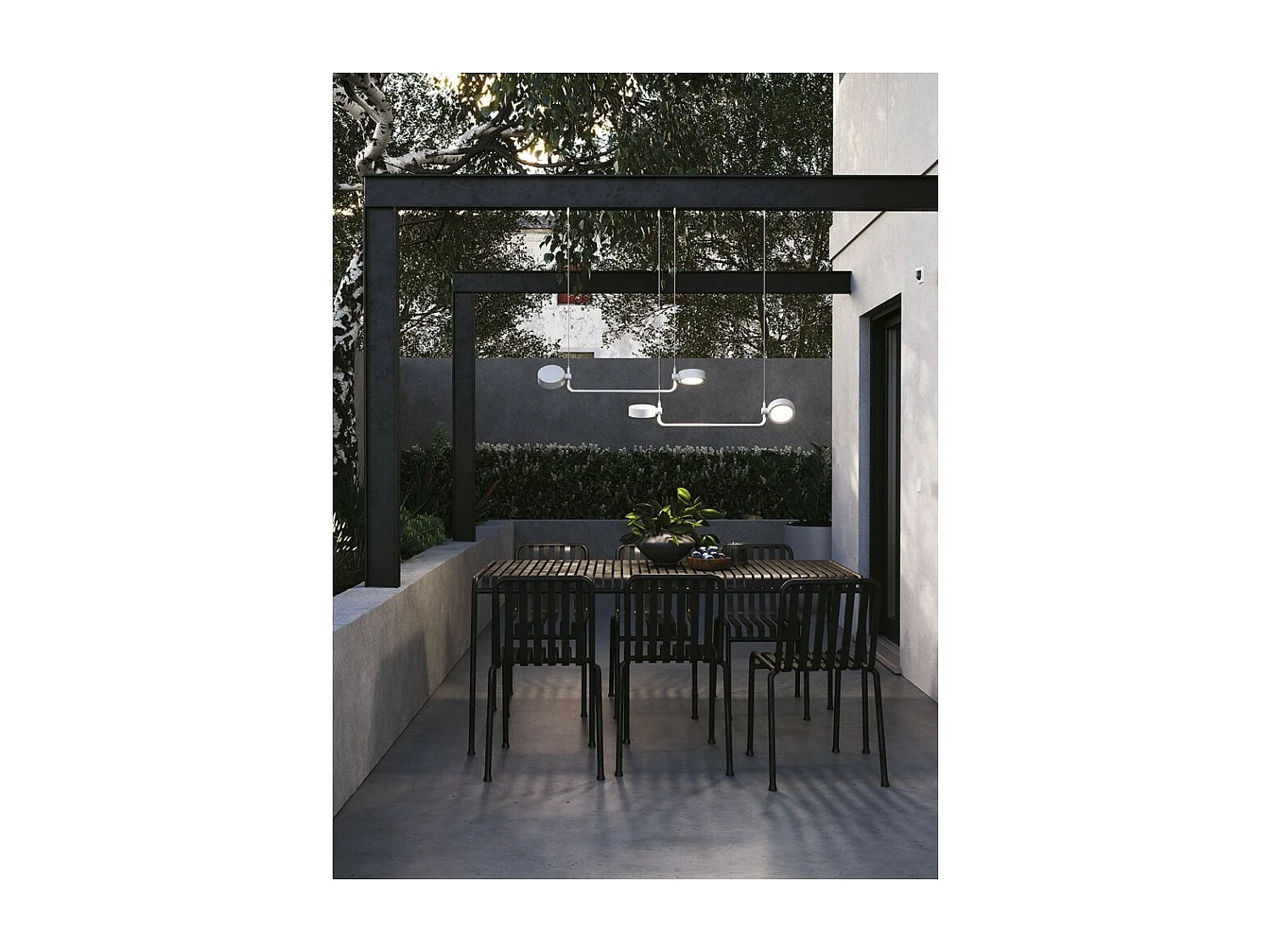 Zafferano SUPER O Suspension LED blanche rechargeable et dimmable