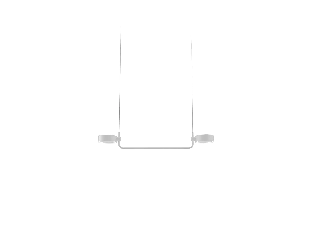 Zafferano SUPER O Luminária pendente LED branca recarregável e regulável