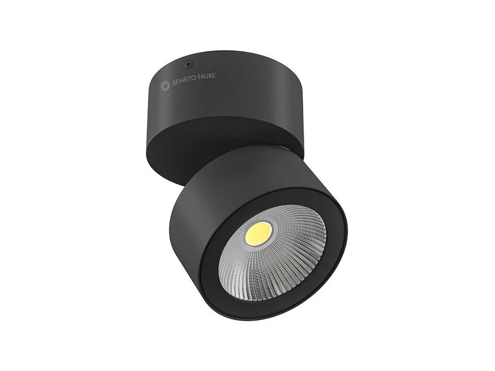 Applique Concord Tricolore da 14w a led orientabile rotonda nera