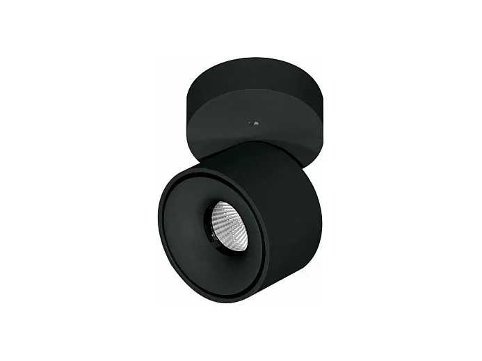 Mini Concord Tricolore 7 W verstellbare runde schwarze LED-Wandleuchte